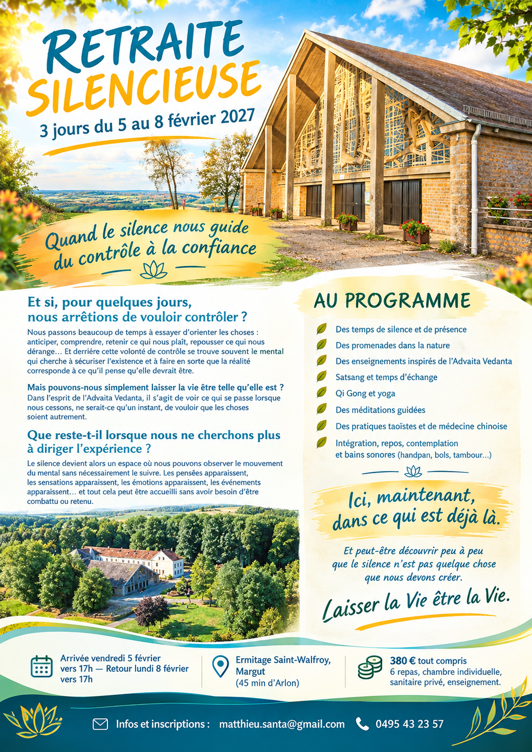 Affiche retraite fevrier margut